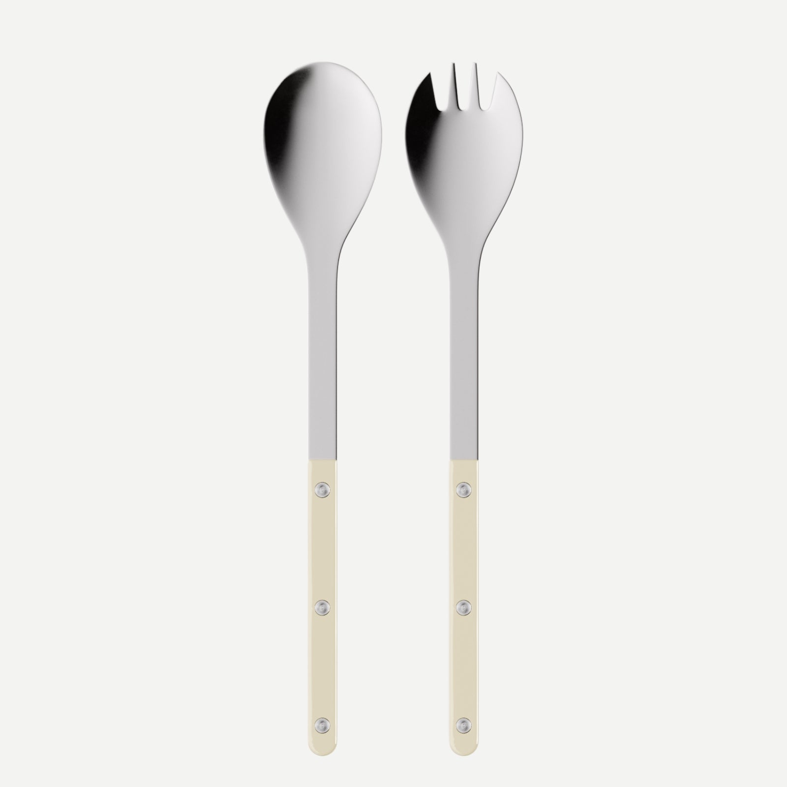 Bistrot Solid, Ivory - Salad Cutlery Set