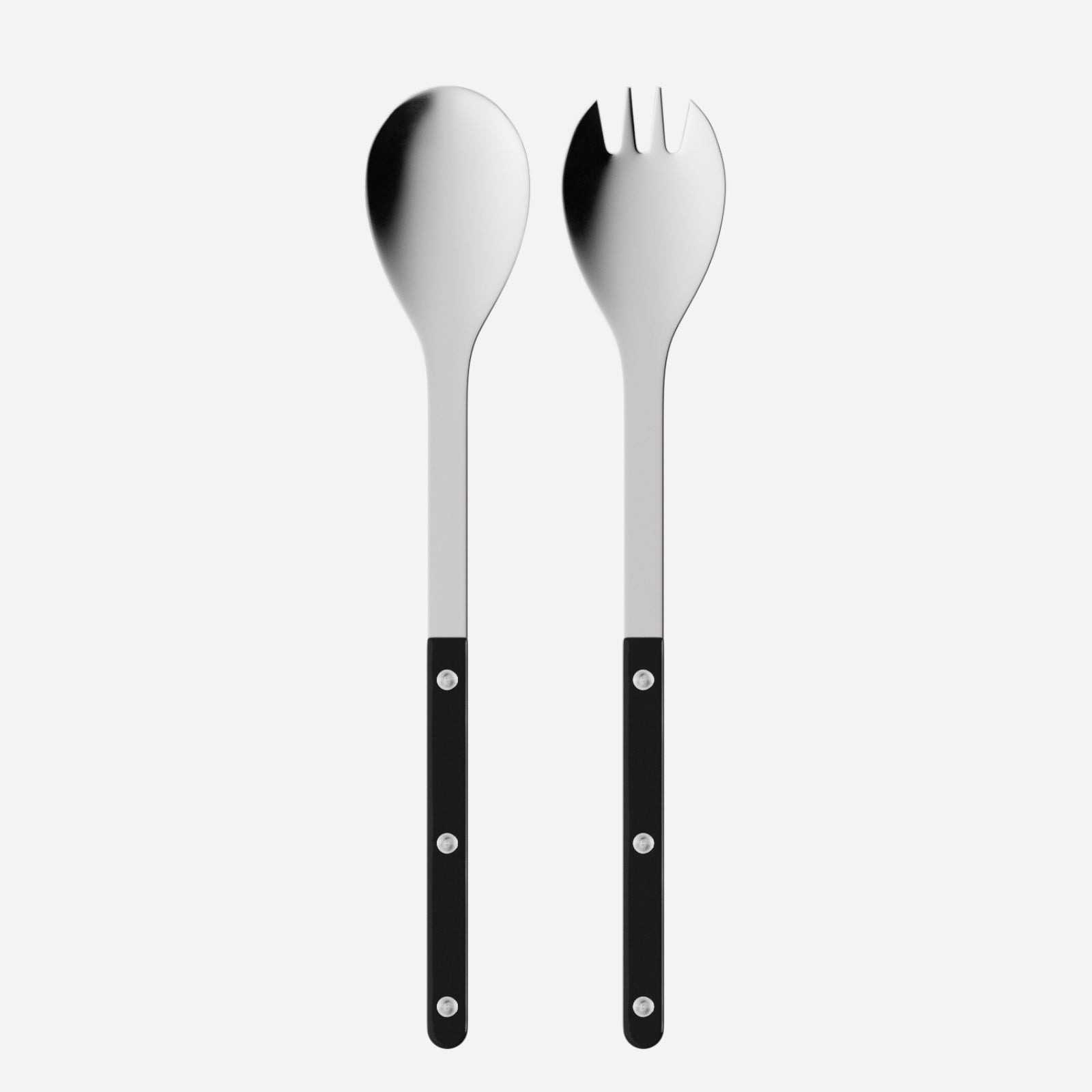 Bistrot Solid, Black - Salad Cutlery Set