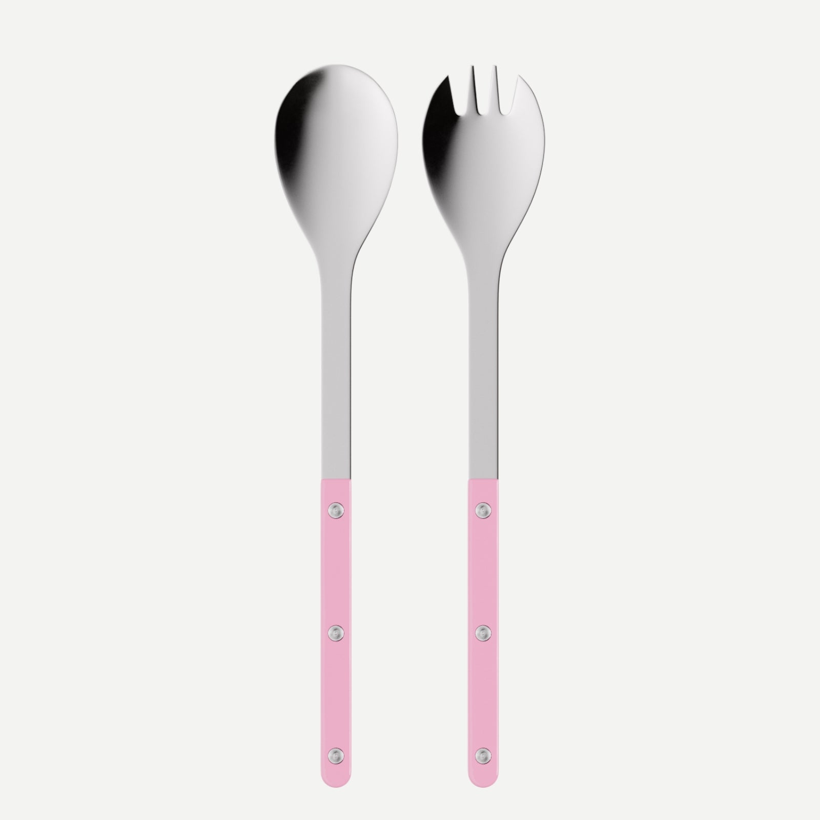 Bistrot Solid, Pink - Salad cutlery set