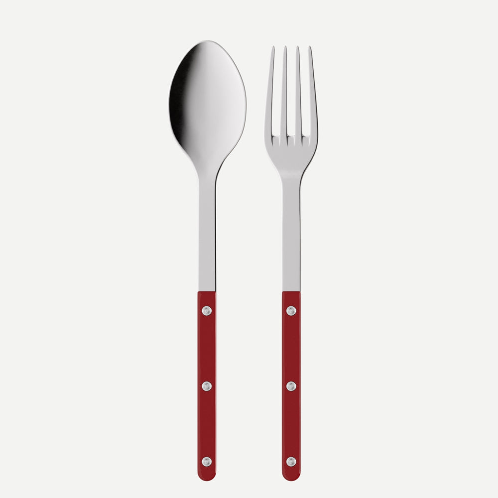 Sabre Paris serving set in burgundy