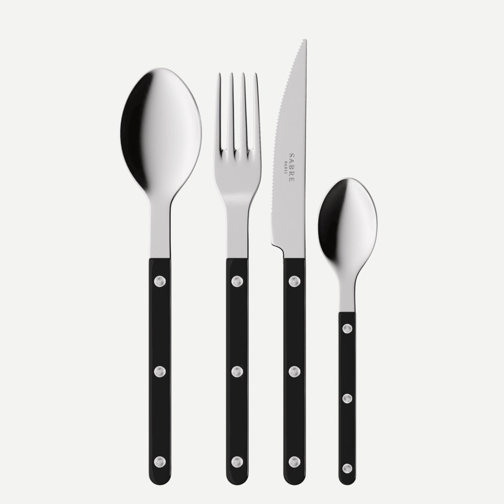 Sabre Bistrot 24 pieces cutlery set (Black)