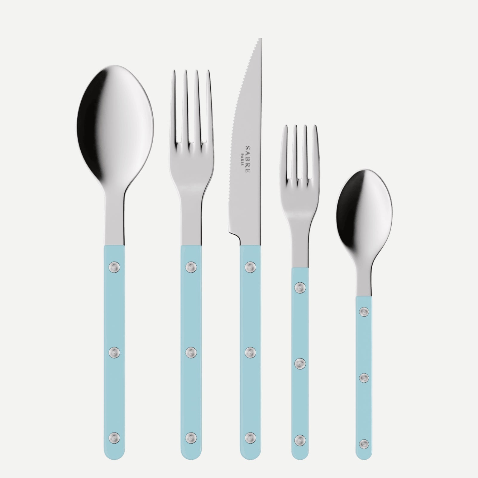 20 Piece Cutlery Set, Pastel blue