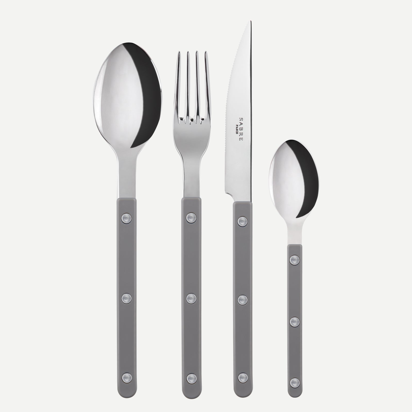 48 pieces cutlery set- Bistrot Solid, Grey