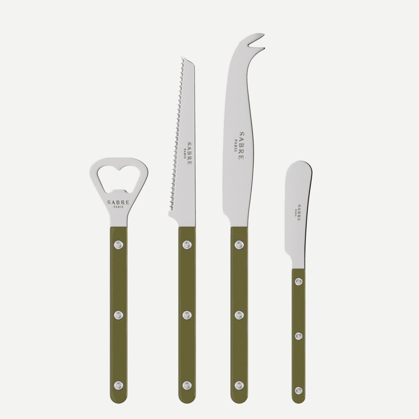 Bistrot Solid Apertif Set, Green fern