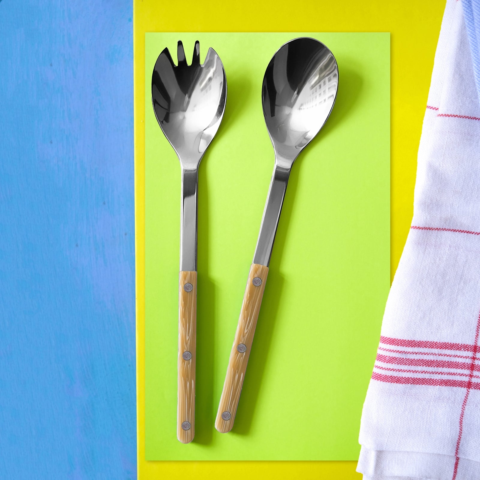 Bistrot Horn, Faux Horn - Salad cutlery set