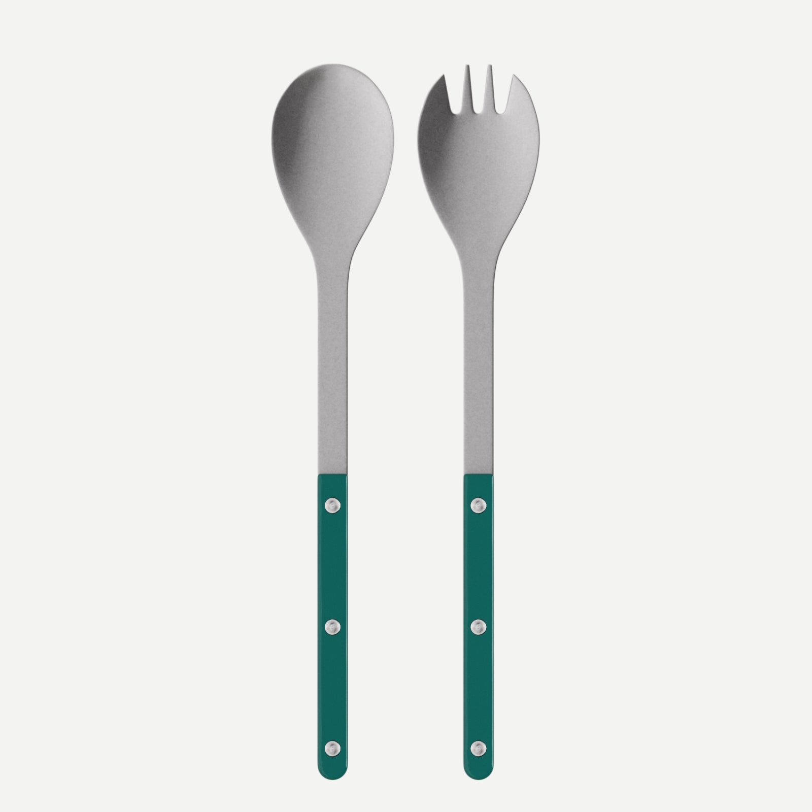 Bistrot Vintage Solid, Aquamarine - Salad cutlery set