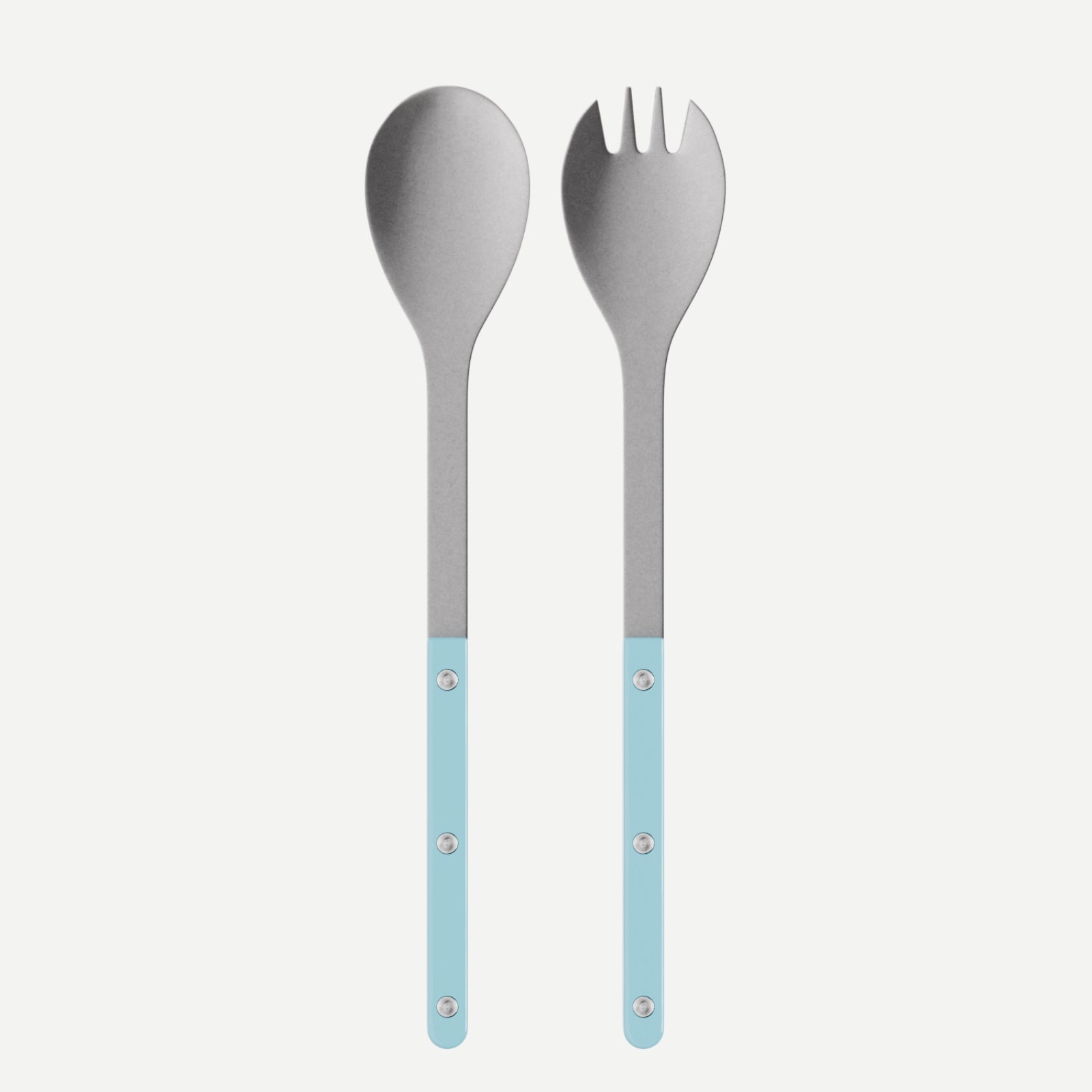Bistrot Vintage Solid, Pastel blue - Salad cutlery set