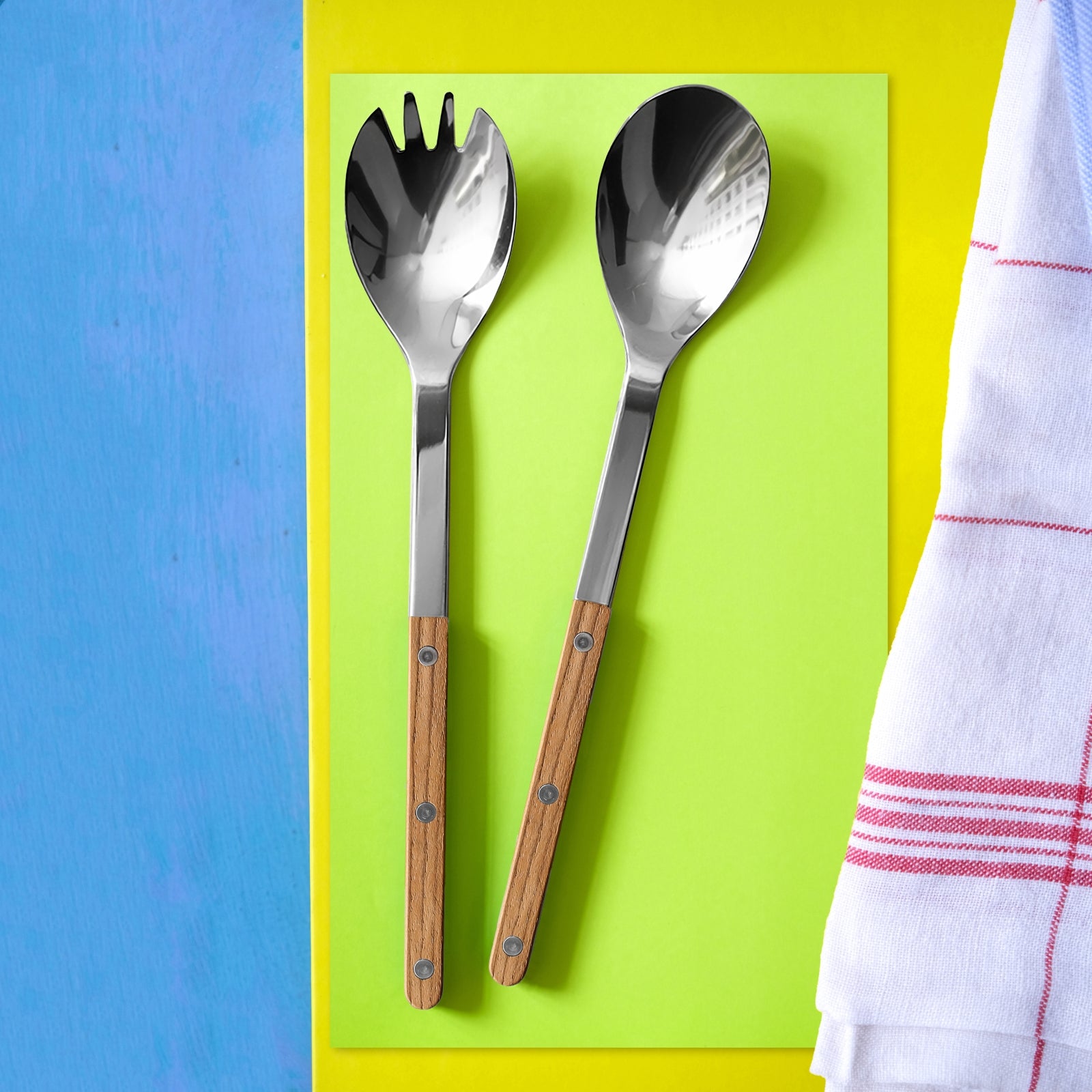 Bistrot Teak, Teak - Salad cutlery set
