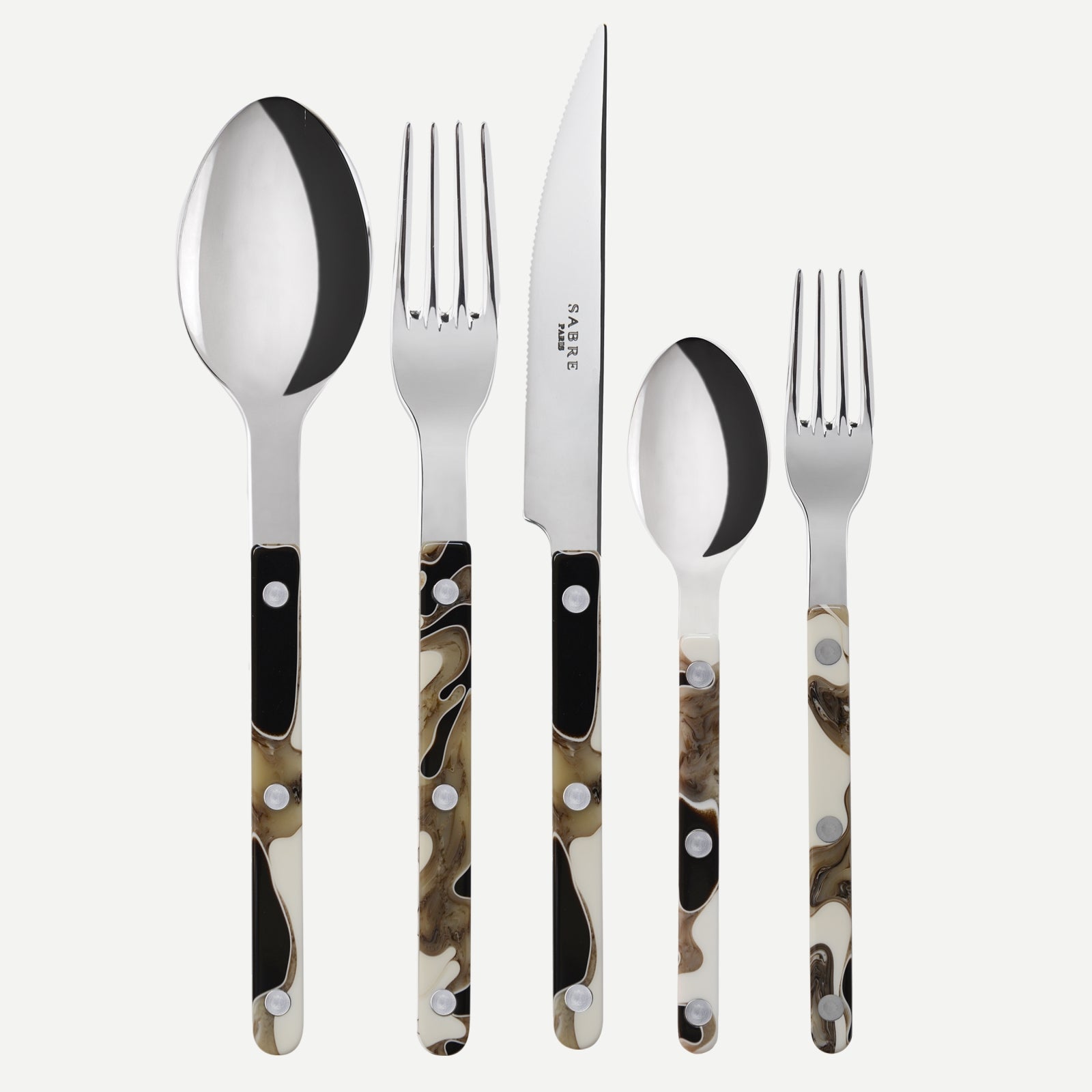 Bistrot Dune, Dune Black, Shiny finish - 5 pieces