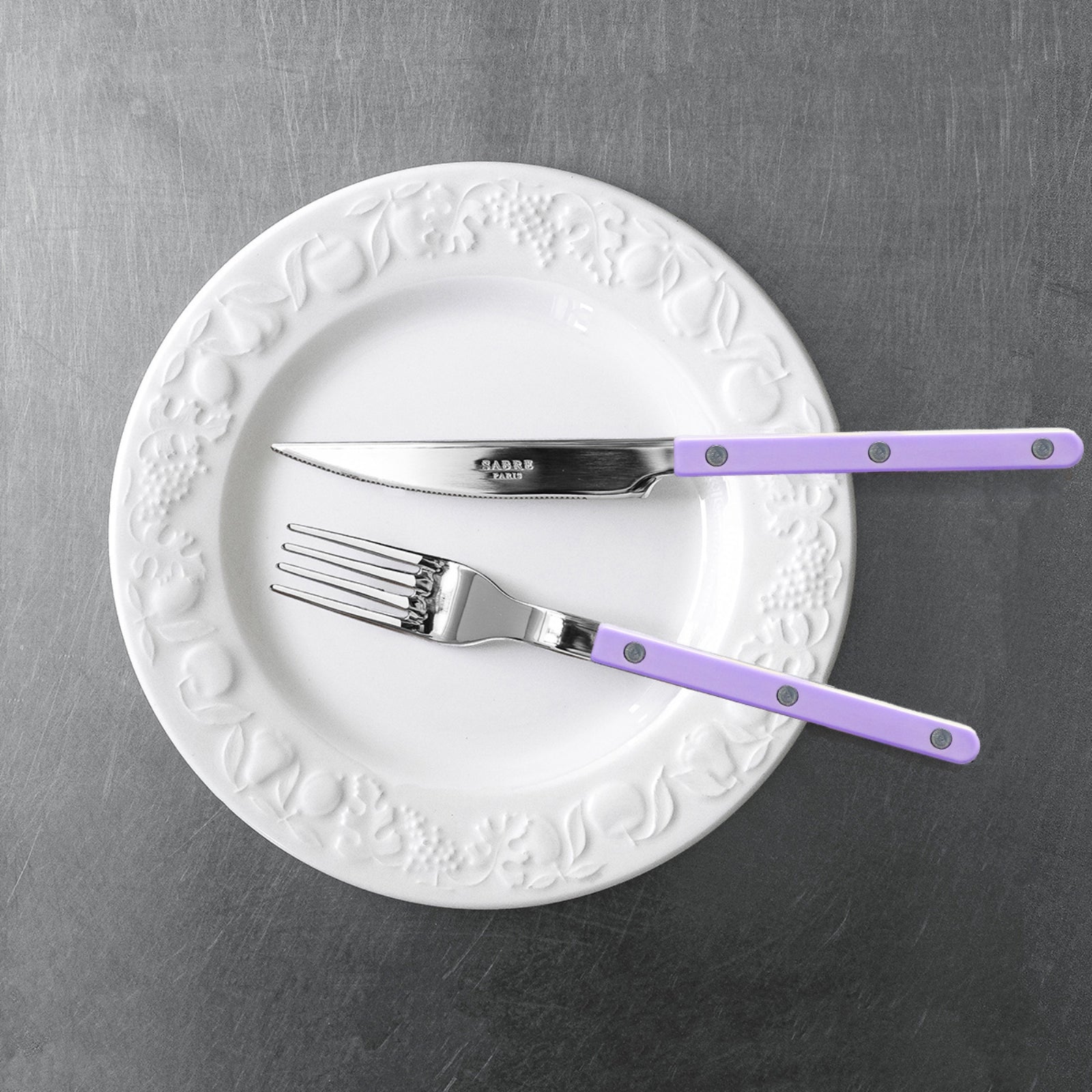 SPECTRUM Steak Cutlery Set, Purple