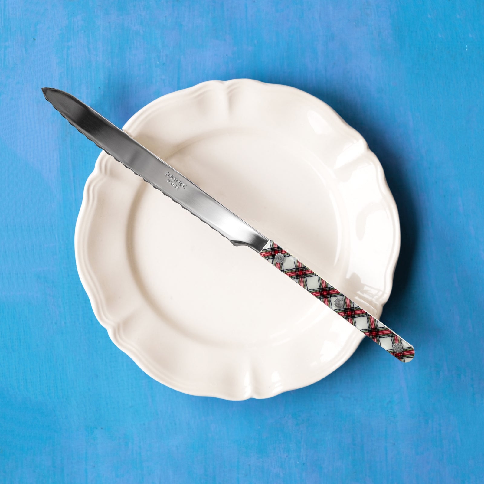 Bistrot Tartan, White - Bread knife