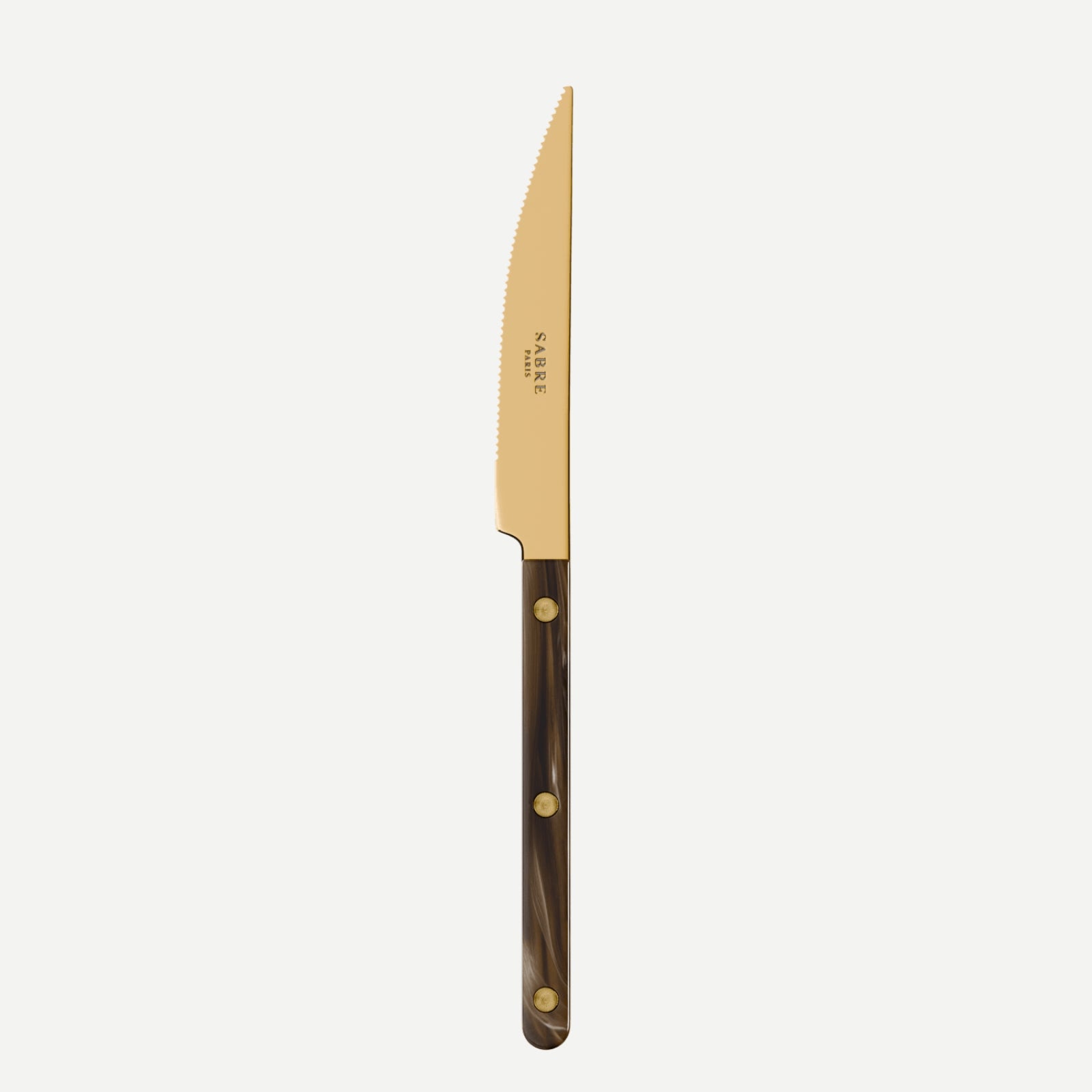 Bistrot Gold color Buffalo, Faux Buffalo - Dinner knife