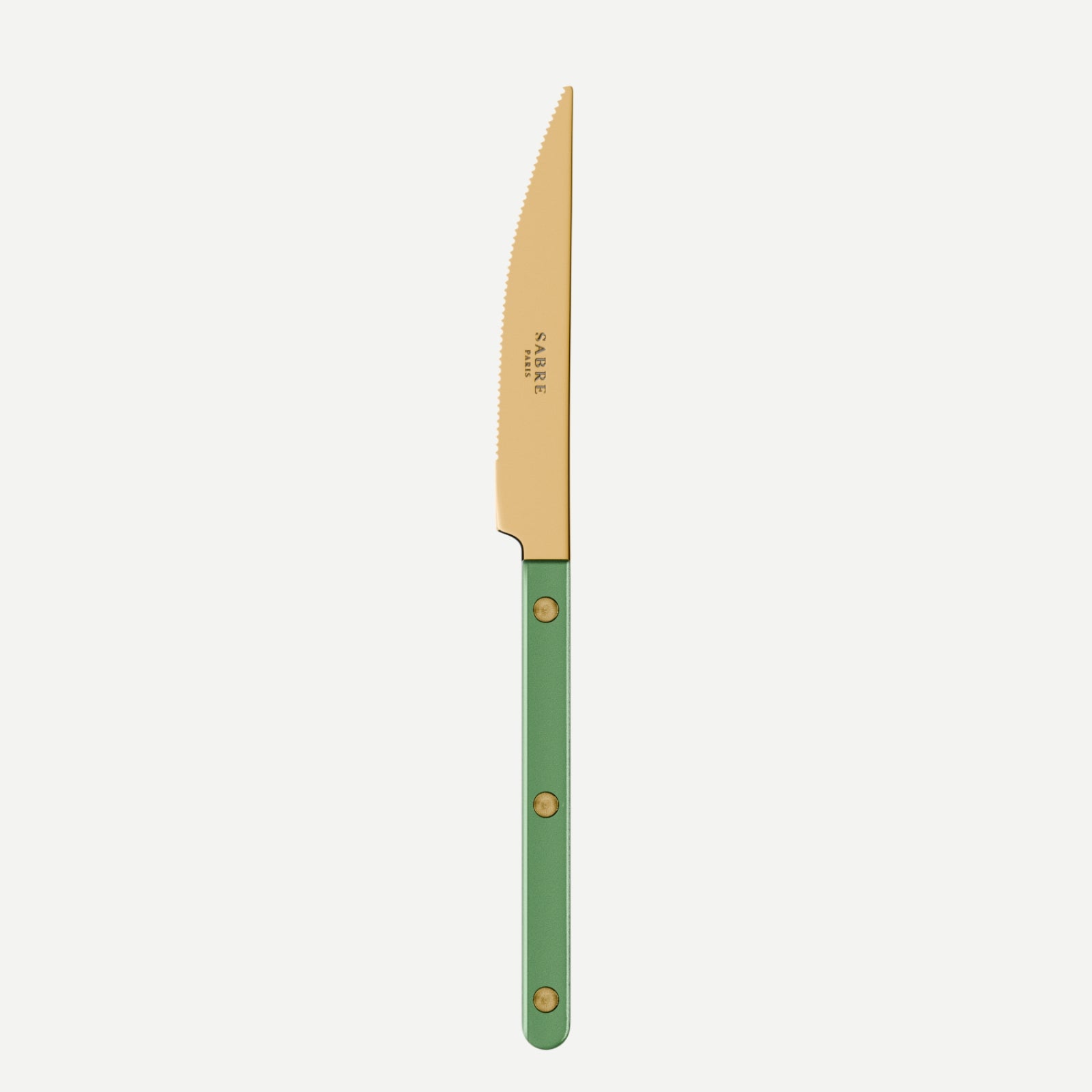 Bistrot Gold Pearly, Garden green - Dinner knife