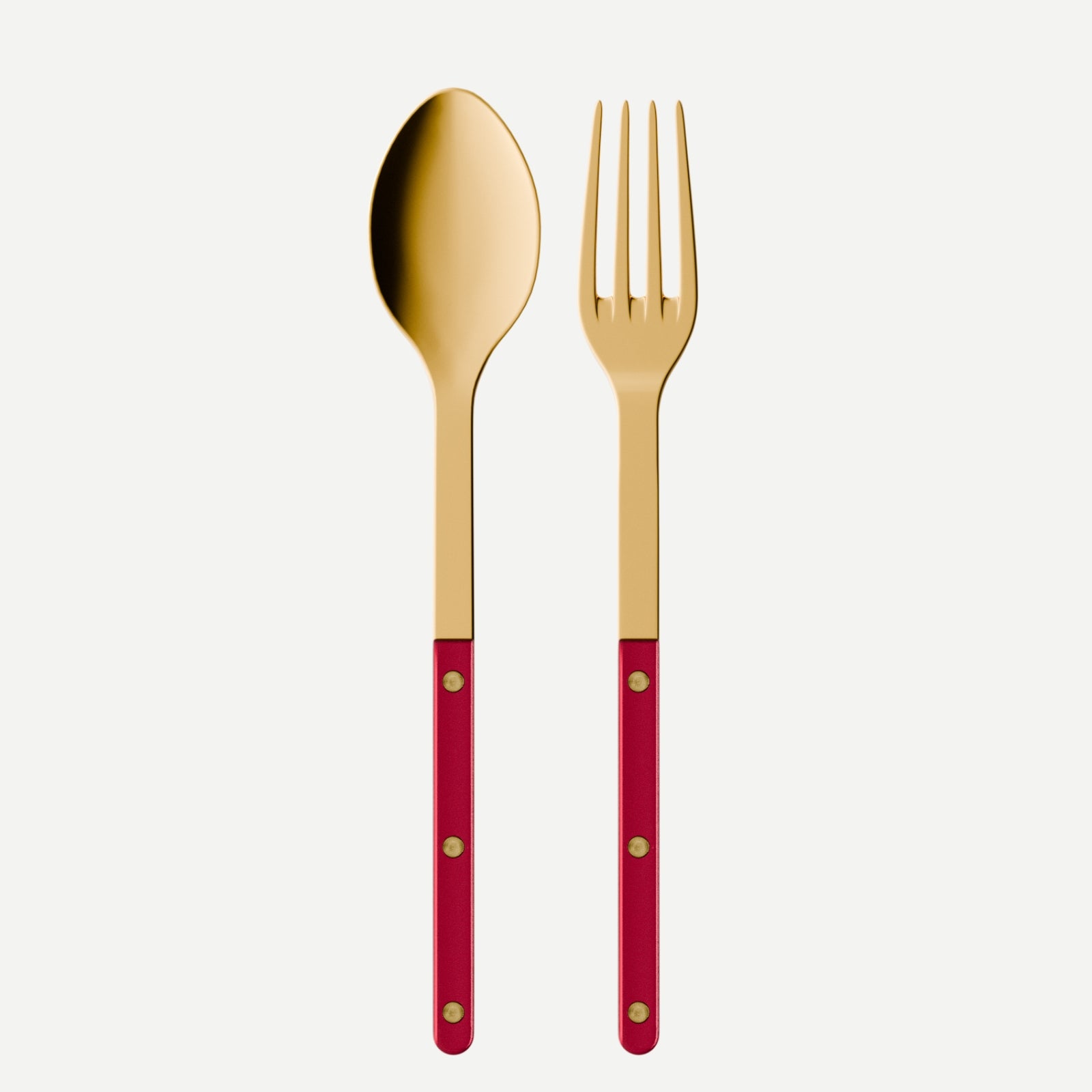 Bistrot Gold Pearly, Red - Serving set