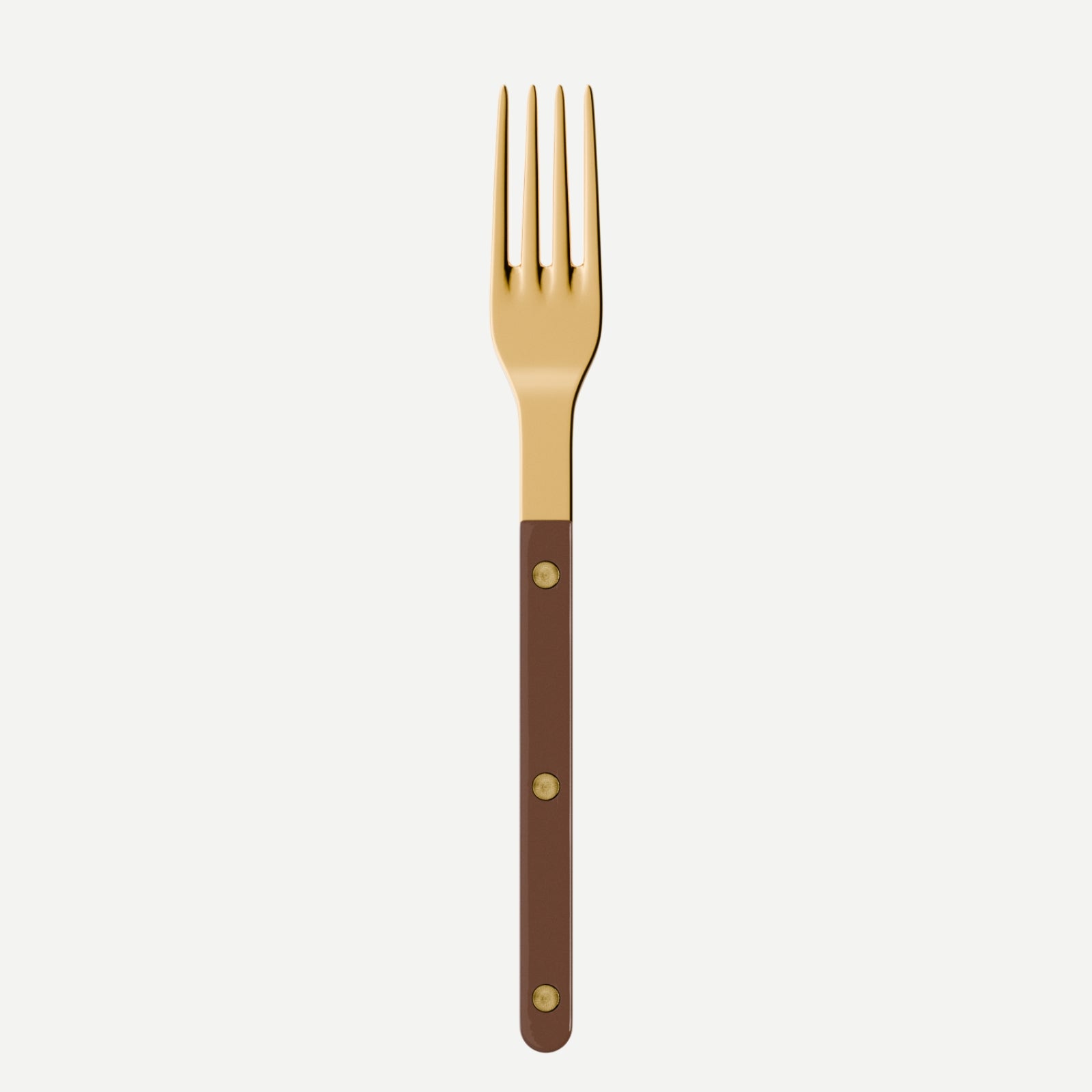 Bistrot Gold Solid, Chocolate - Dinner fork