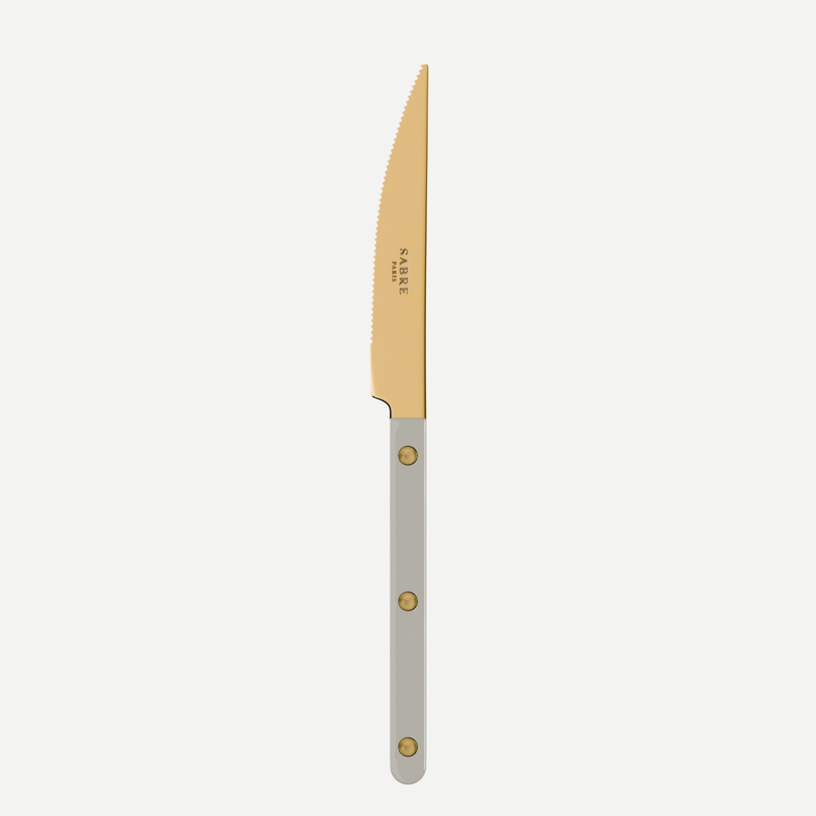 Bistrot Gold Solid, Grey - Dinner knife