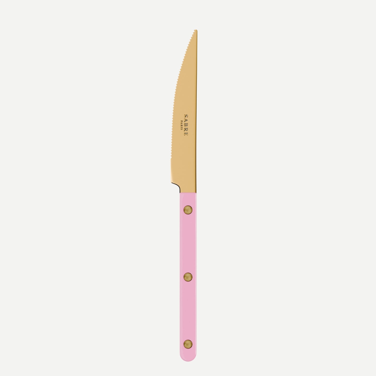 Bistrot Gold Solid, Pink - Dinner knife