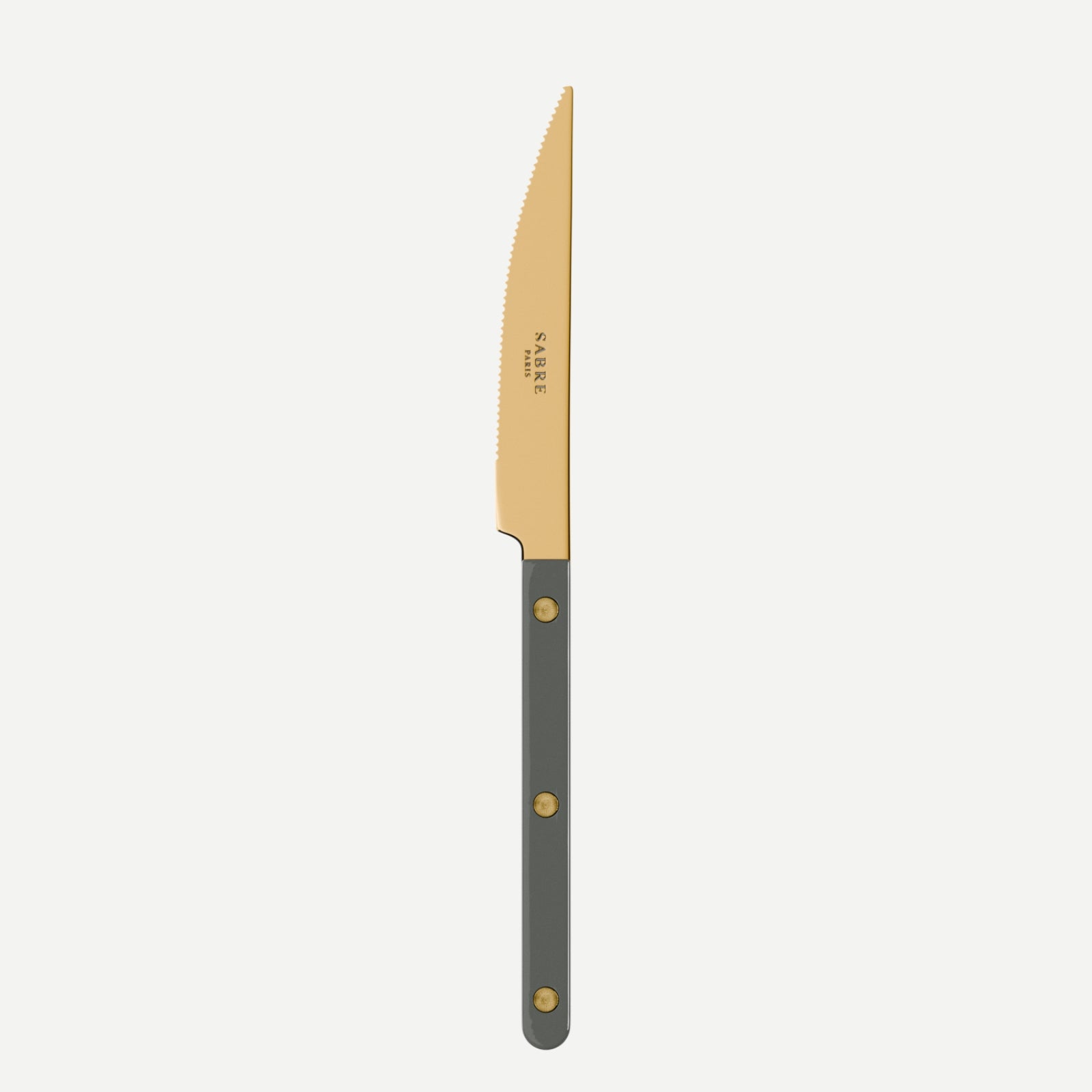 Bistrot Gold Solid, Dark grey - Dinner knife