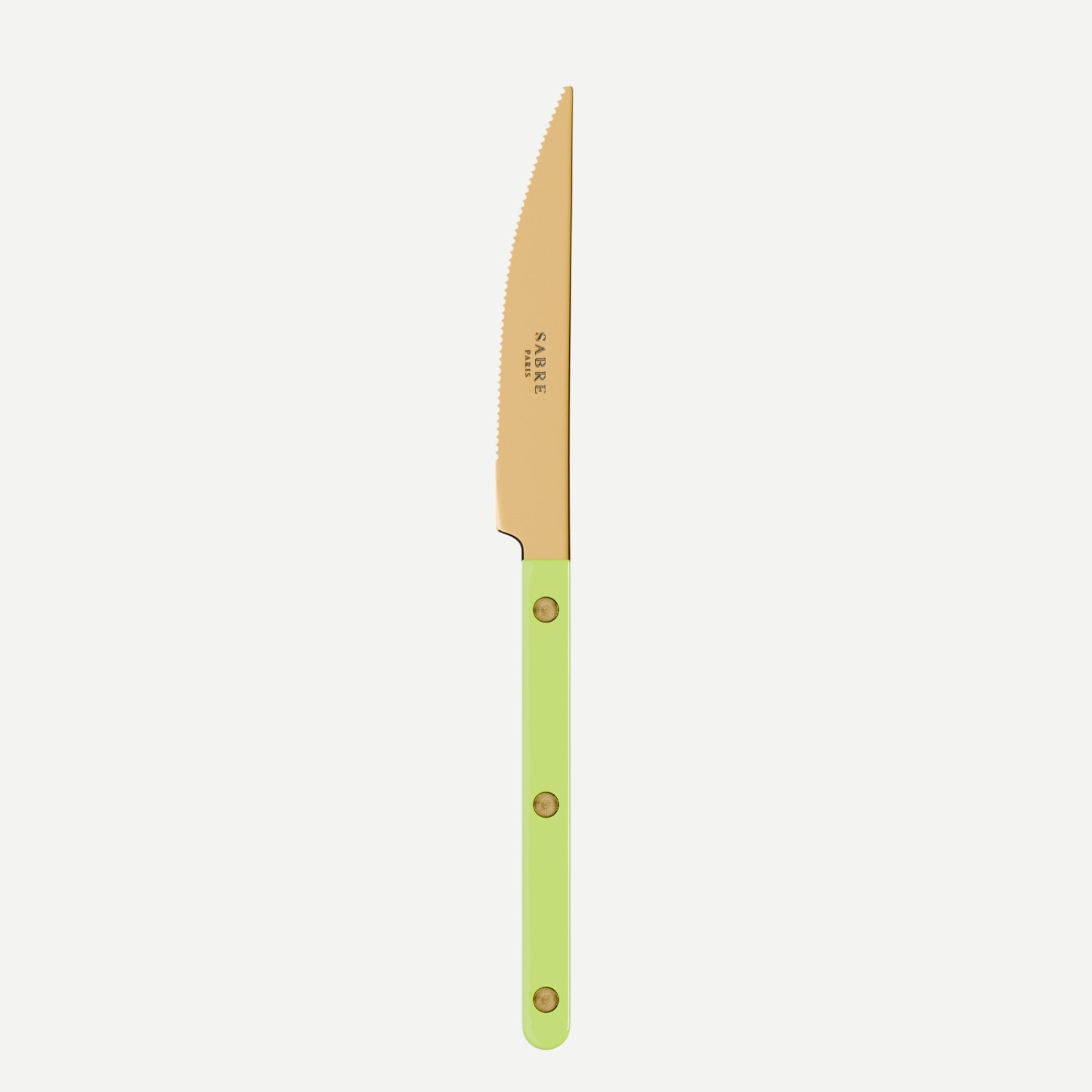 Bistrot Gold Solid, Lime - Dinner knife