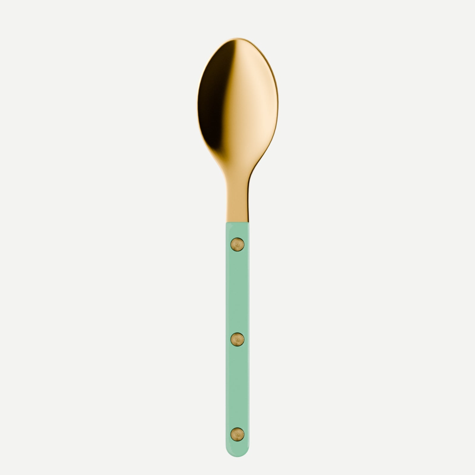 Bistrot Gold Solid, Pastel green - Teaspoon