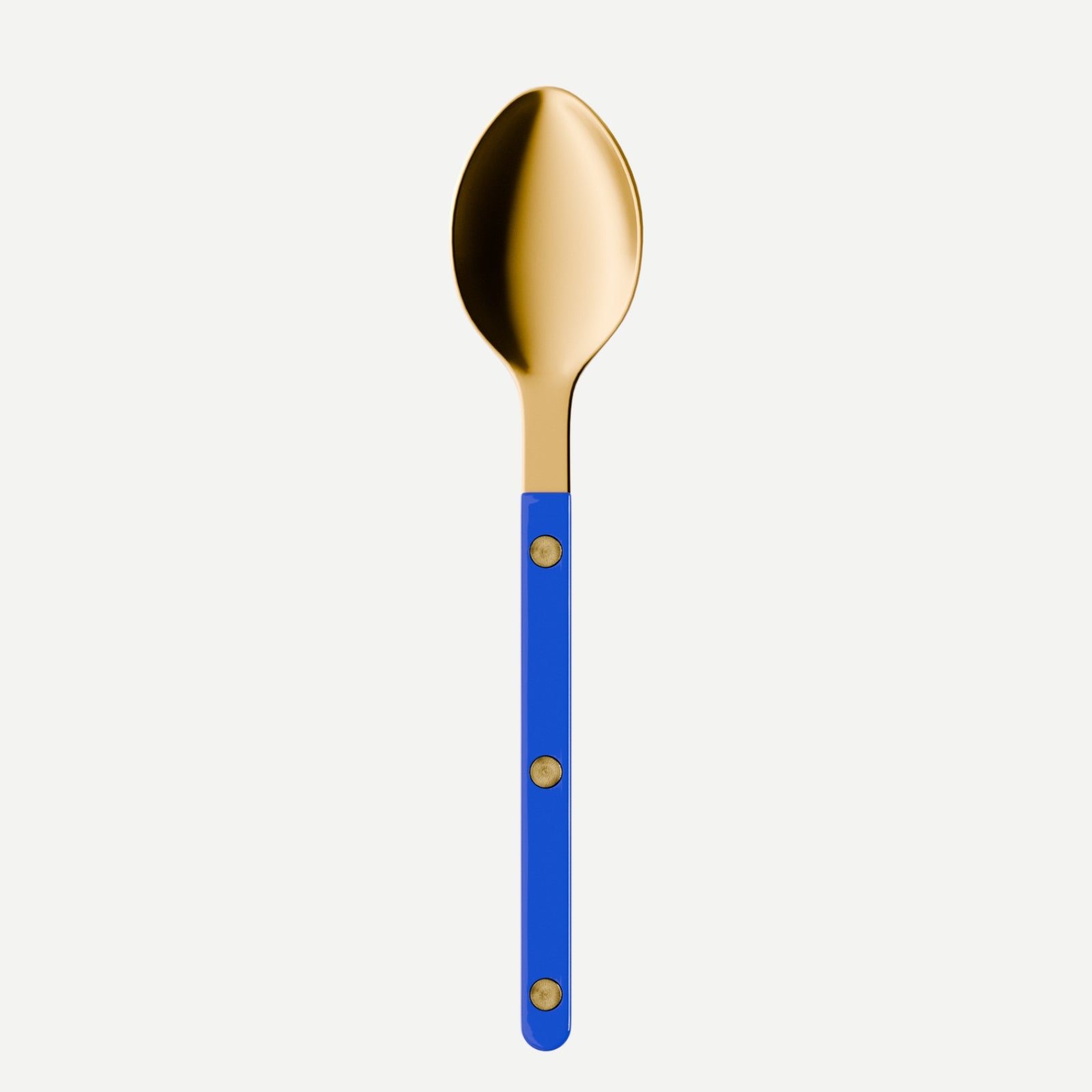 Bistrot Gold Solid, Lapis blue - Dessert spoon