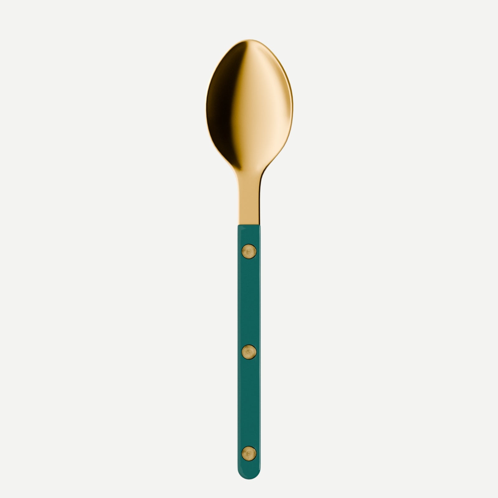Bistrot Gold Solid, Aquamarine - Dessert spoon
