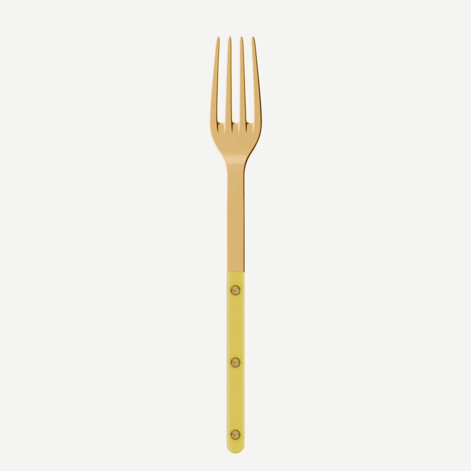 Bistrot Gold Solid, Yellow - Serving fork