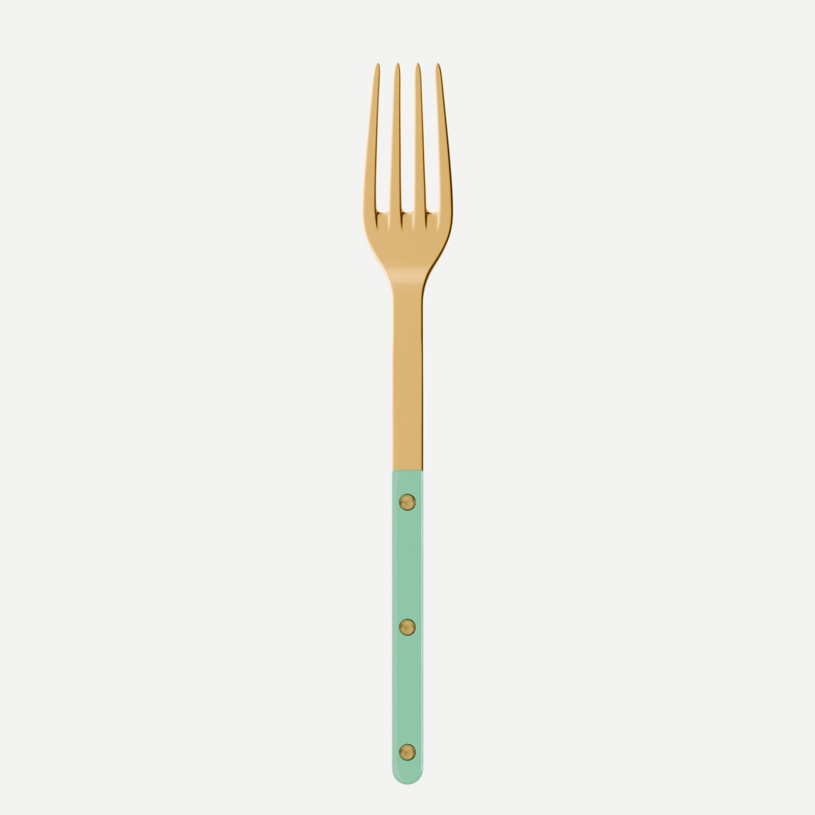 Bistrot Gold Solid, Pastel green - Serving fork