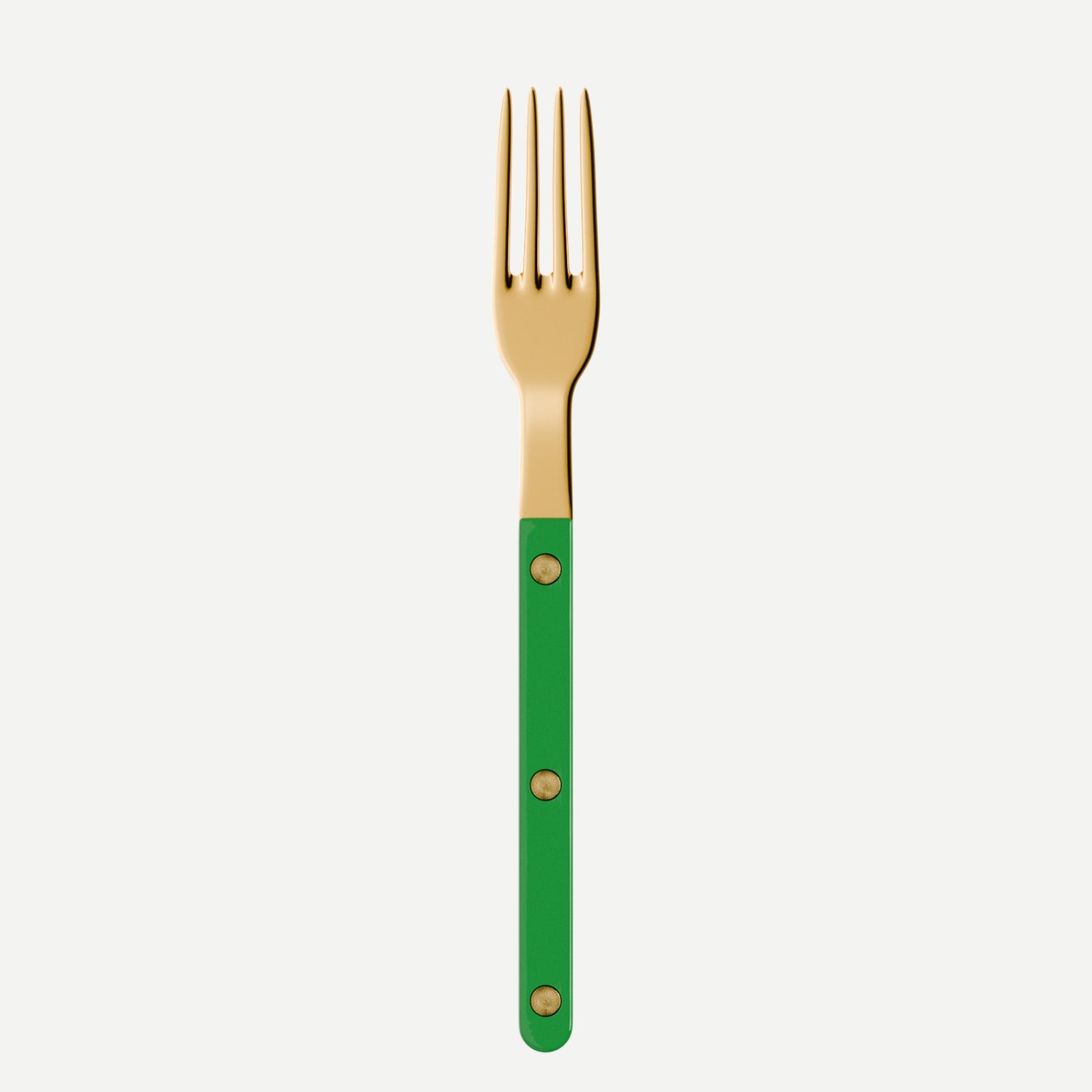 Bistrot Gold Solid, Garden green - Small fork