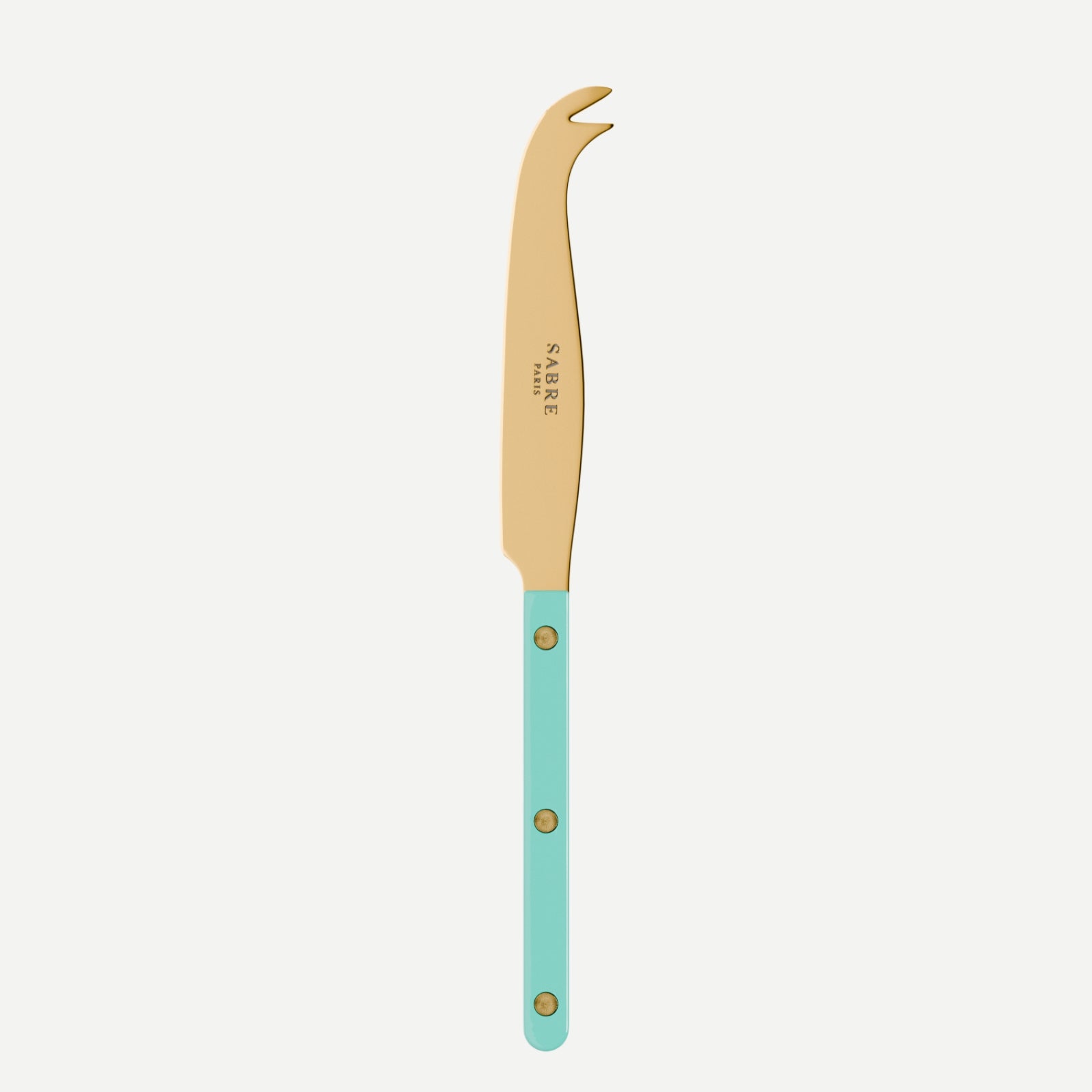 Bistrot Gold Solid, Turquoise - Cheese knife large
