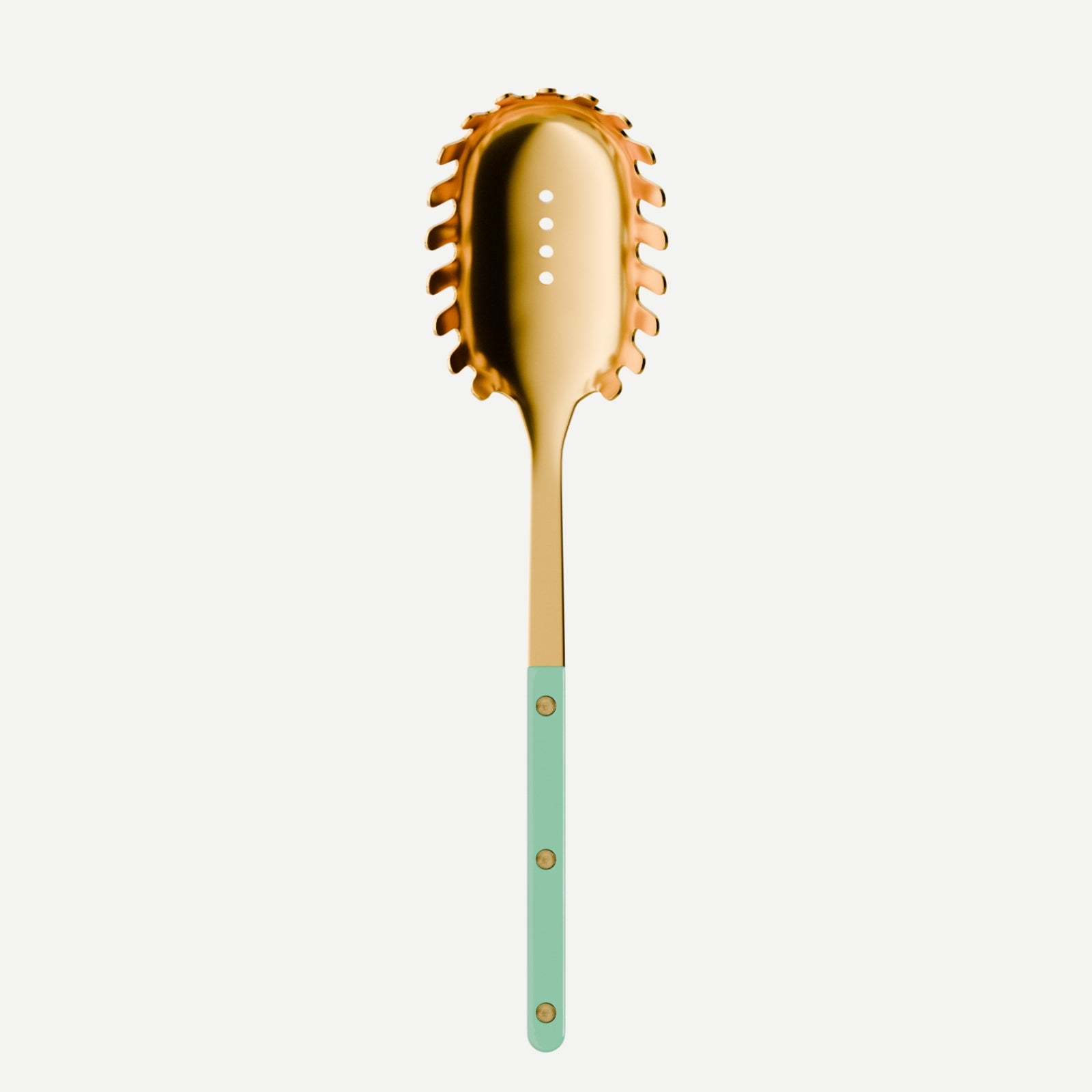 Bistrot Gold Solid, Pastel green - Spaghetti spoon